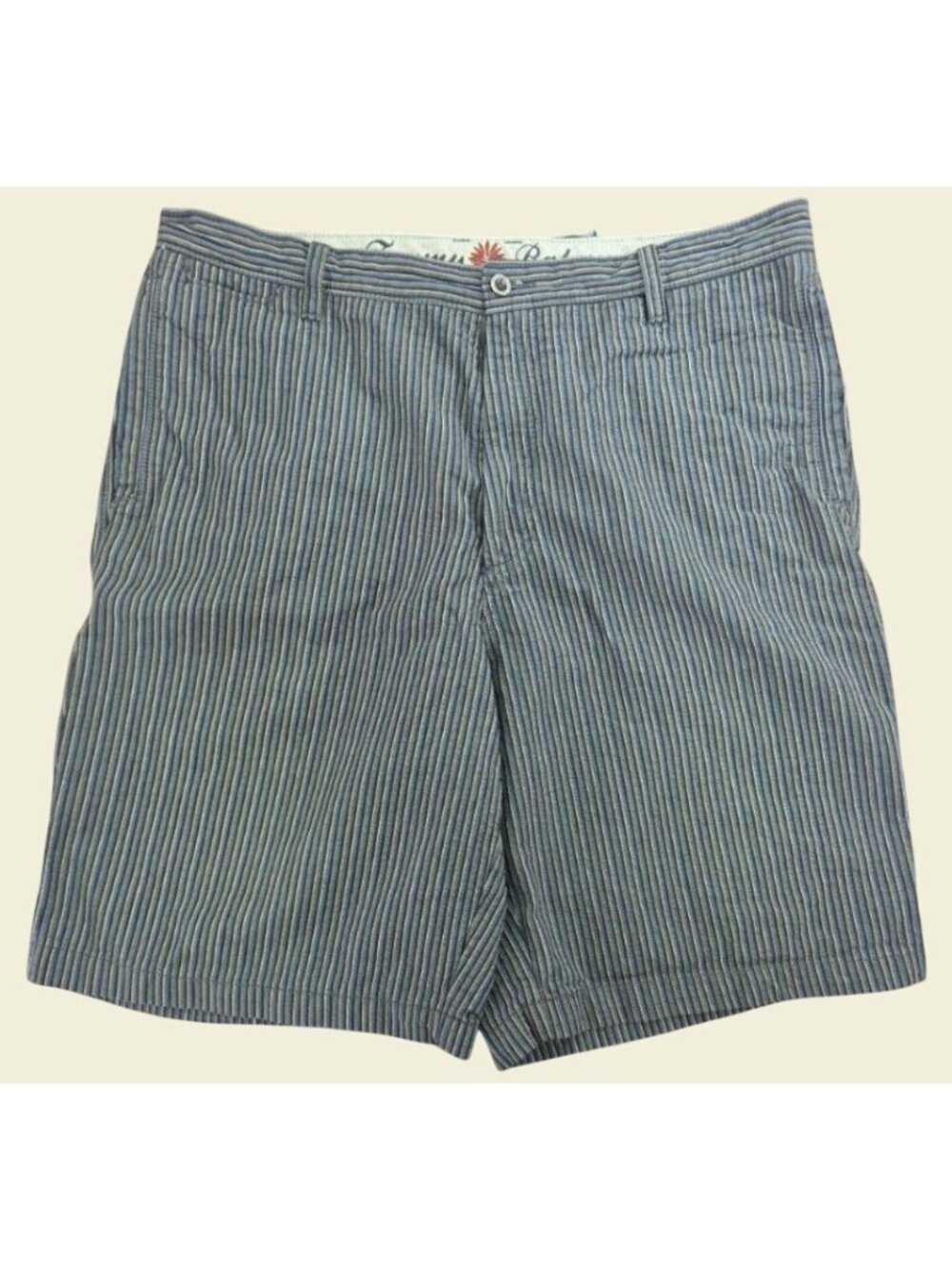 Tommy Bahama Mens Gray Striped Shorts Size 35